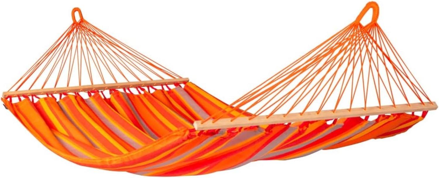 La Siesta Doppel-Hängematte ALISIO toucan orange Stabhängematte ALR16-28 Bild 1