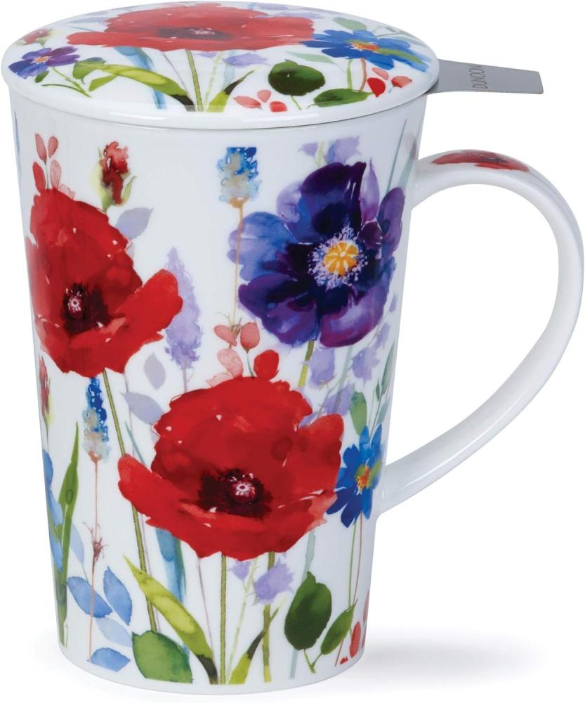 Becher Shetland, "Wild Garden" mit Deckel und Edelstahlfilter Bild 1