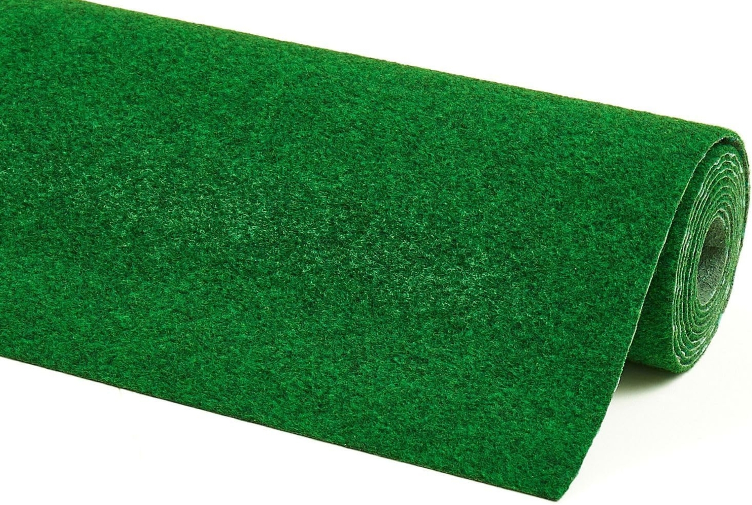 andiamo Kunstrasen Easy Precoat Rasenteppich ohne Noppen Outdoor strapazierfähig pflegeleicht wetterfest 133x300 cm Grün Bild 1