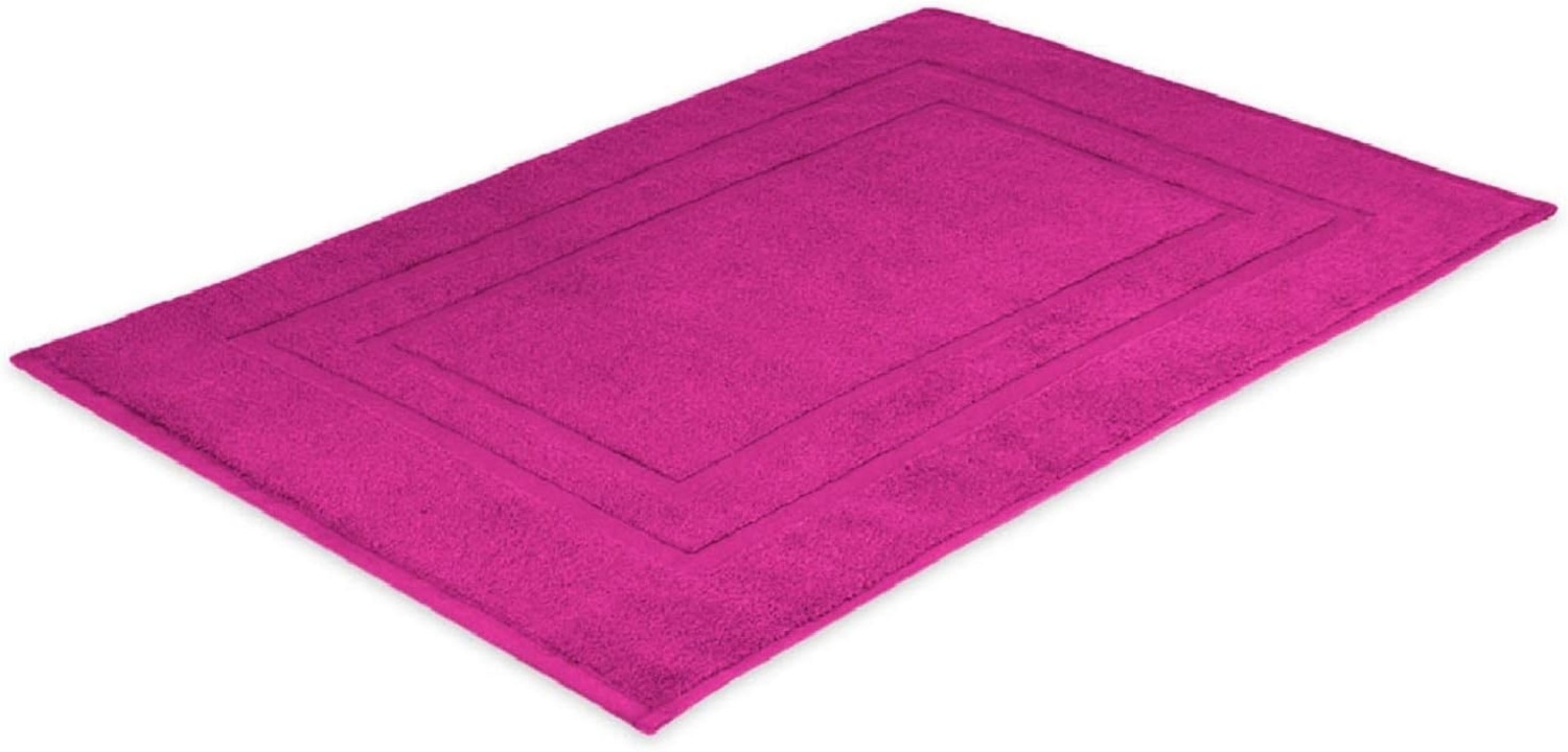 Badvorleger Frottier 700 g/m² 50x80 cm Pink Bild 1