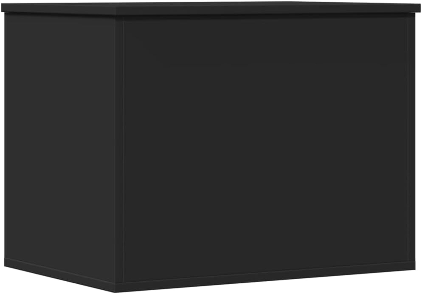vidaXL Aufbewahrungsbox Truhe Schwarz 60 x 42 x 46 cm Holzwerkstoff (1 St) Bild 1