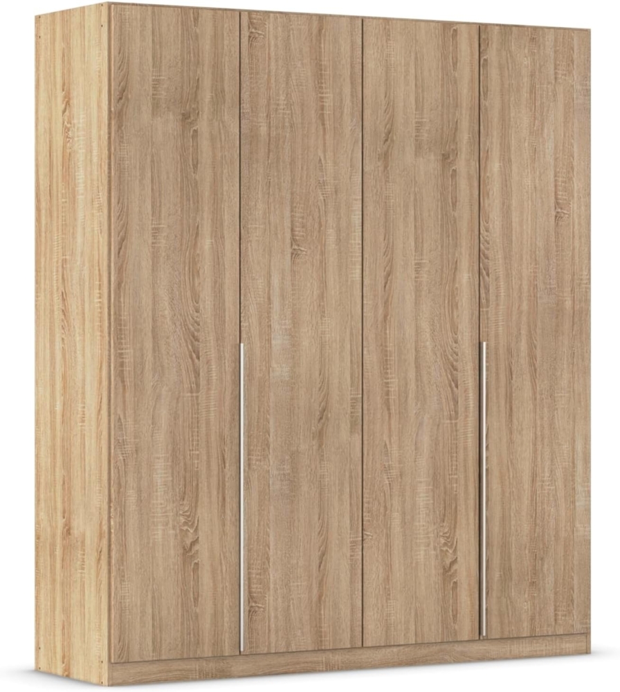 Rauch Möbel Alabama Schrank Kleiderschrank Drehtürenschrank Eiche Sonoma 4-türig inklusive Zubehörpaket Premium 2 Kleiderstangen, 5 Einlegeböden, 1 Schubkasteneinsatz BxHxT 181 x 210 x 54 cm Bild 1