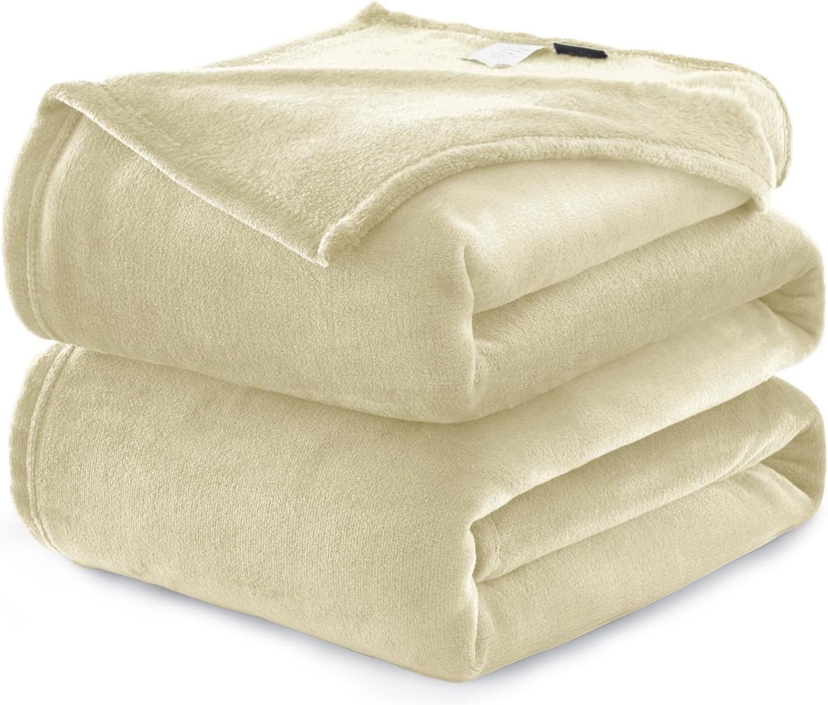WAVVE Kuscheldecke Flauschig Decke Fleecedecke - Sofadecke Beige 220x240 cm Wohndecke Couchdecke Weich, XXL Groß Decke Sofa Leicht Bild 1