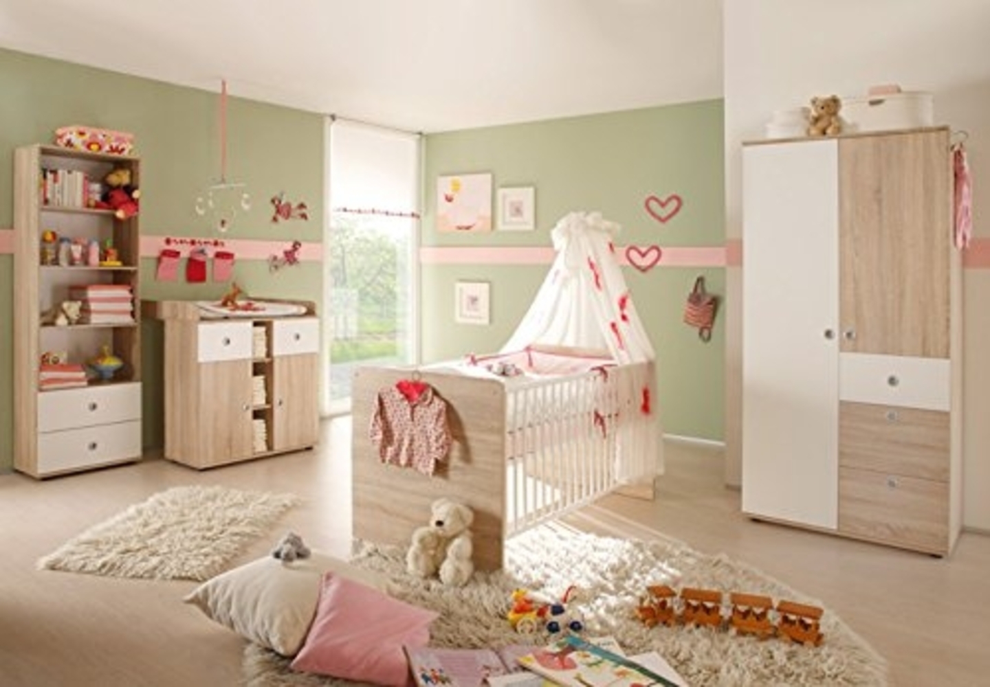 Bega 'WIKI' 4-tlg. Babyzimmer-Set sonoma eiche/sägerau Bild 1