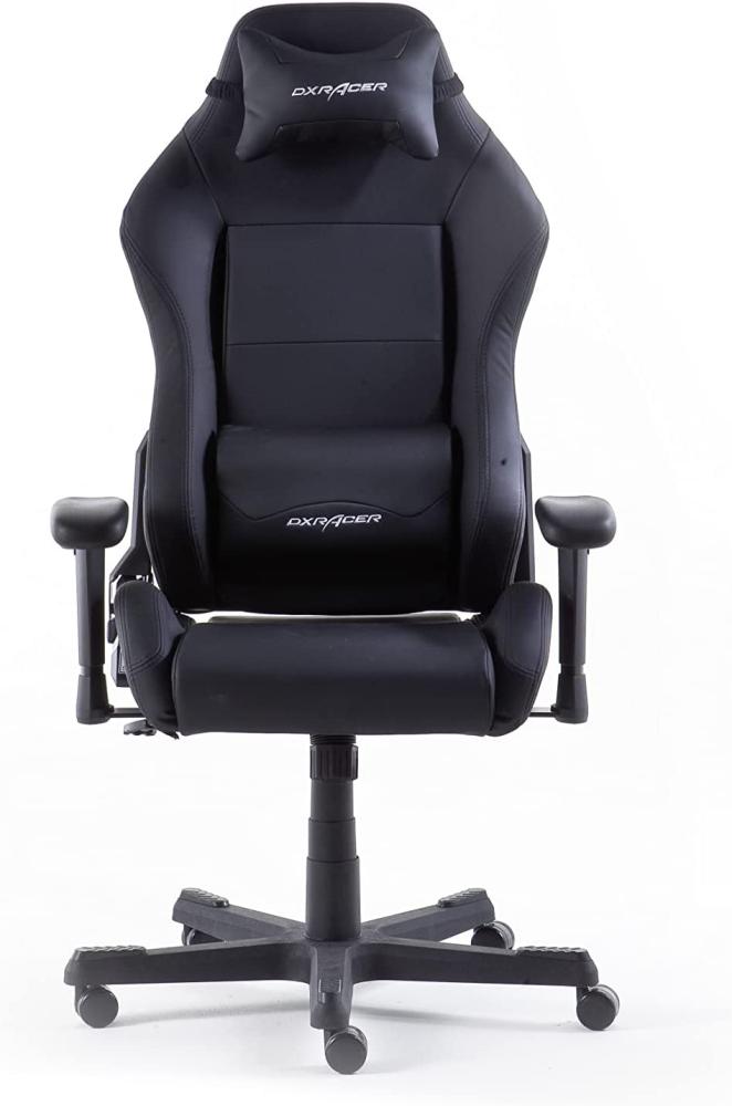 DXRacer 'OH/DE01/N' Gamingstuhl, D-Serie, Kunstleder schwarz, (118-128) x 47 x 67 cm Bild 1