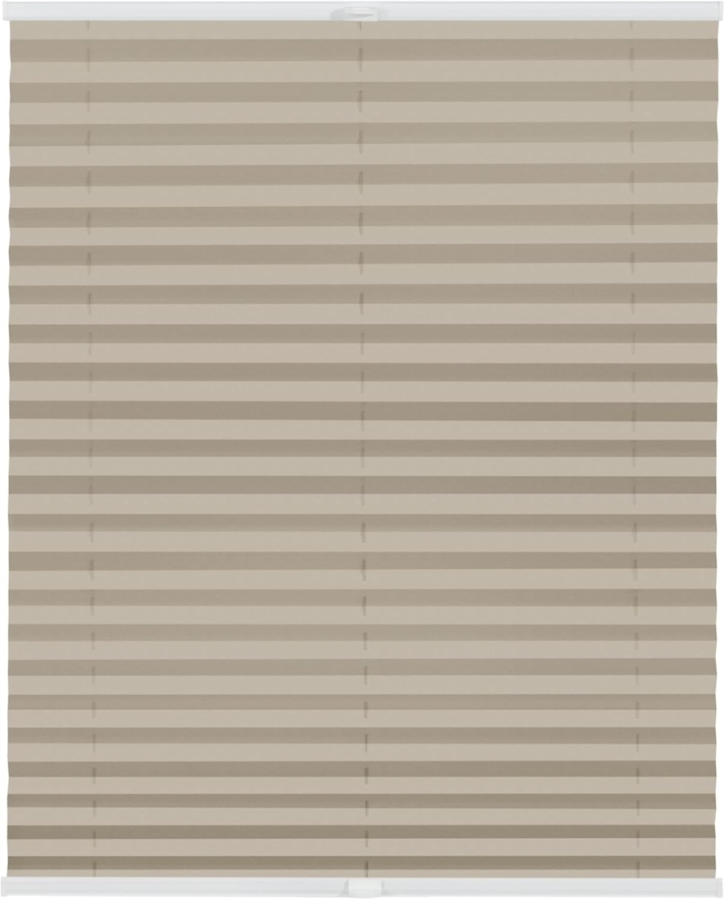 Lichtblick Sonnenschutzsysteme GmbH Plissee Laholm 50 cm x 130 cm (BxL) Beige Tageslicht - Blickdicht; einfache Installation mit Klemmträgern; verspannt Bild 1