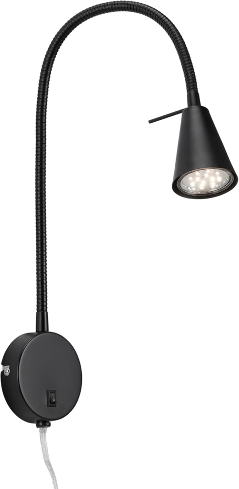 Briloner LED Wandleuchte Tusa schwarz 5W, warmweiß Bild 1