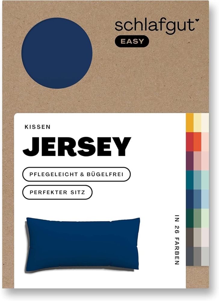 Schlafgut Kissenbezug EASY Jersey, (1 Stück), Kissenhülle mit Reißverschluss, weich und saugfähig, Kissenbezug Bild 1