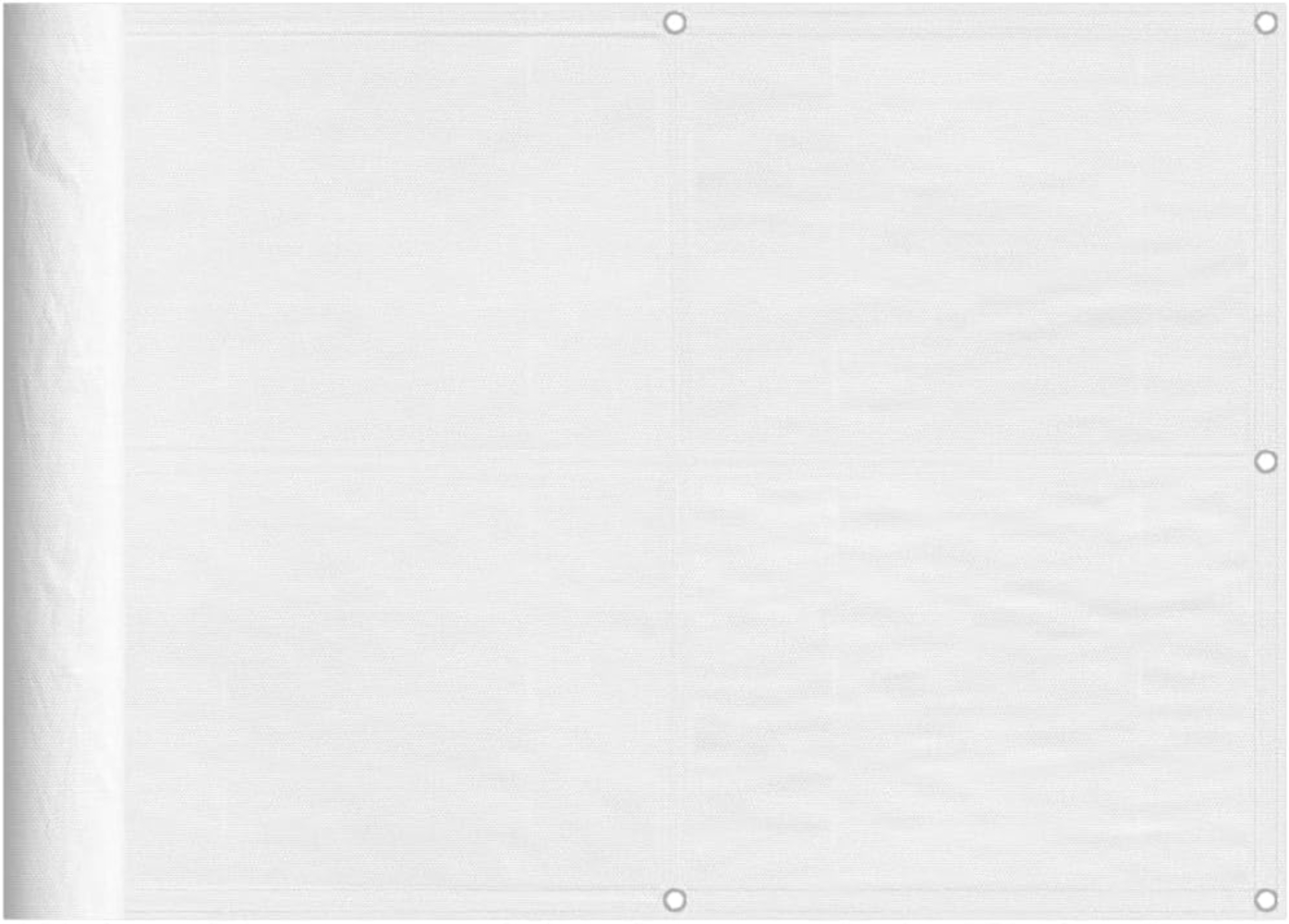 Balkon-Sichtschutz Weiß 75x1000 cm 100 % Polyester-Oxford Bild 1