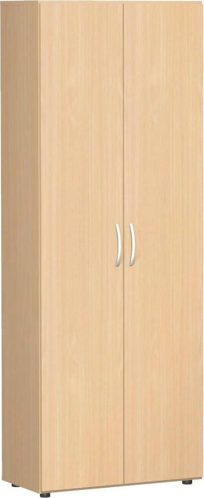 Flügeltürenschrank mit Standfüßen, 80x42x216cm, Buche Bild 1