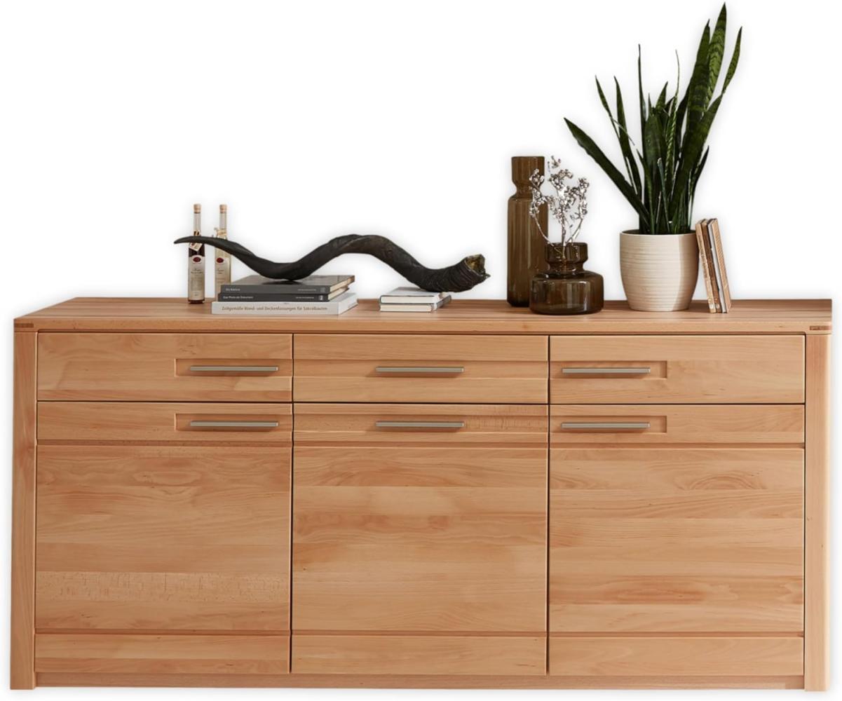 Sideboard NATURE ONE Front Kernbuche Massivholz - 3-türig - 190 cm Bild 1