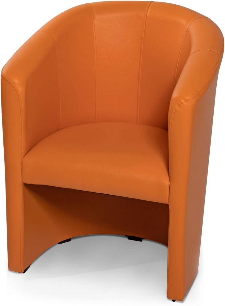 Möbel-Eins ABIZA Cocktailsessel, Material Kunstleder orange Bild 1