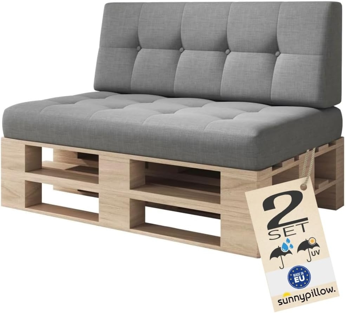 sunnypillow Palettenkissen Palettenkissen VERONA 2er Set Bild 1