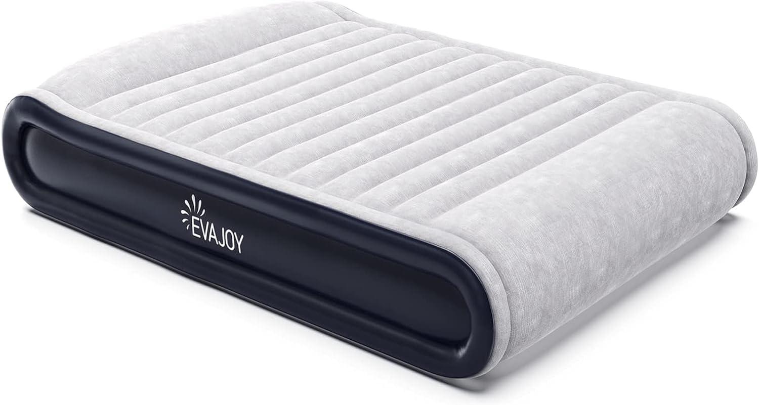 Evajoy Air Beds, 228 x 99 x 43 cm Air Mattress with Built-in Pump, Twin Size Air Mattress with Storage Bag for Camping, Hiking Bild 1