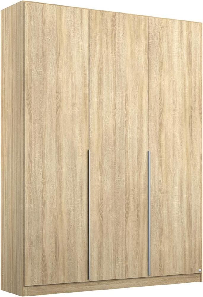 Rauch Möbel Alabama Schrank Kleiderschrank Drehtürenschrank Eiche Sonoma 3-türig inklusive Zubehörpaket Classic 2 Kleiderstangen, 7 Einlegeböden BxHxT 136x229x54 cm Bild 1