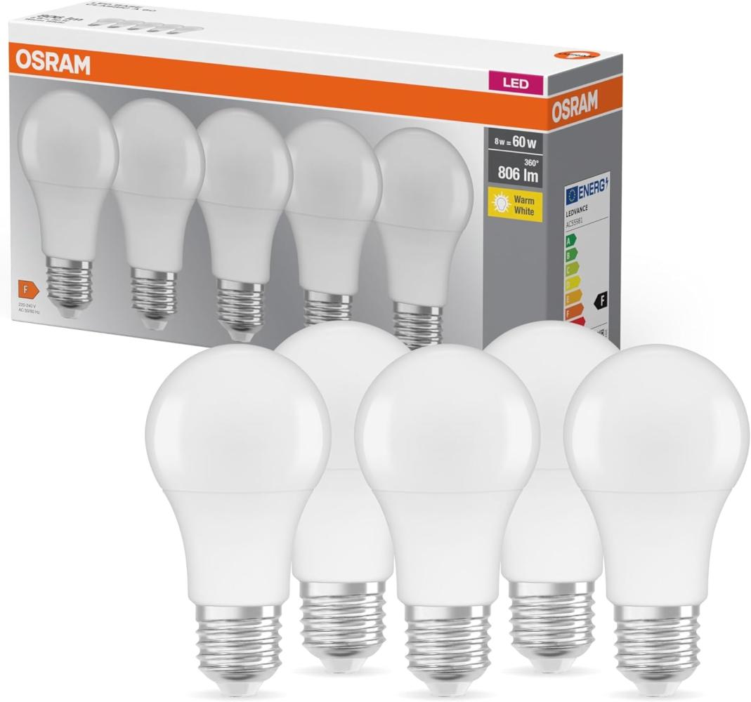 OSRAM LED BASE CL A FR 60 non-dim 8,5W/827 E27 5er Bild 1