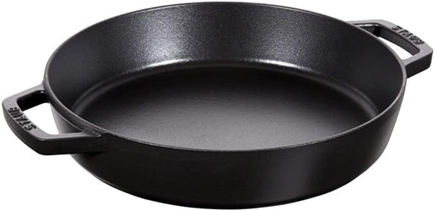 Staub Staub Gusseisen-Bratpfanne mit zwei Griffen 20 cm, schwarz 405116590 Bild 1