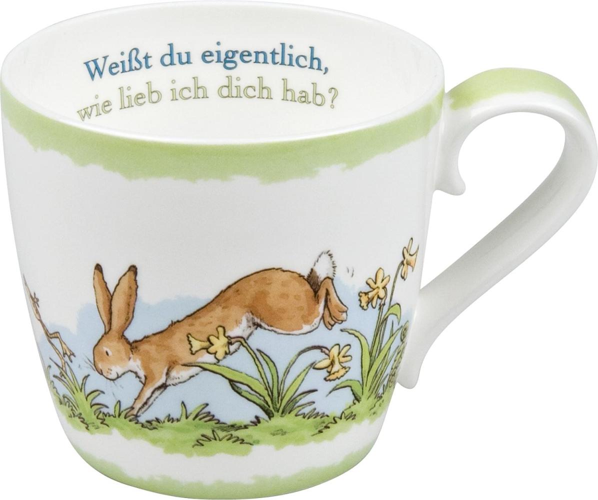 Könitz Weißt Du Eigentlich Becher, Frühling, Tasse, Kaffeetasse, Bone China, Hasen, 415 ml, 11 2 057 1531 Bild 1