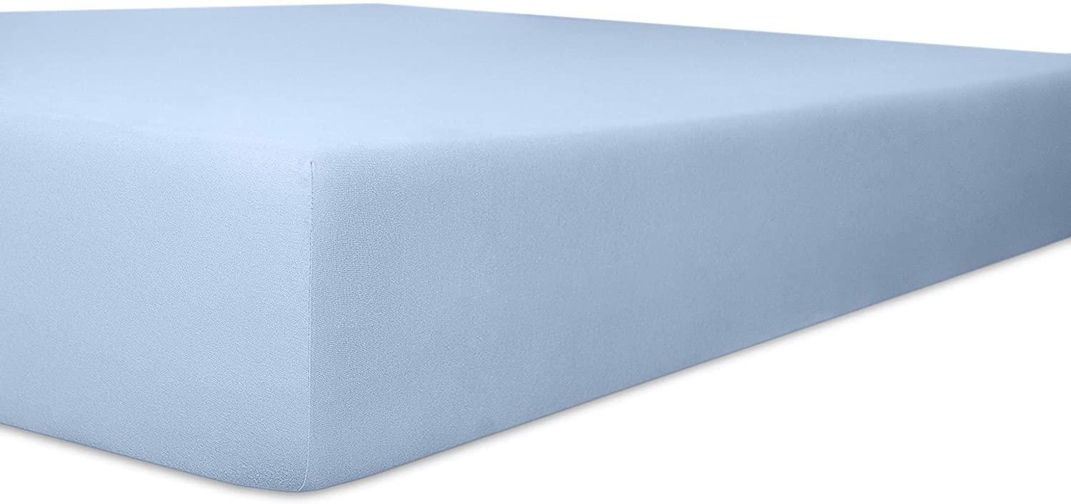 Kneer Qualität 93 Exclusive-Stretch Spannbetttuch, 180x200-200x220, 63 hellblau Bild 1