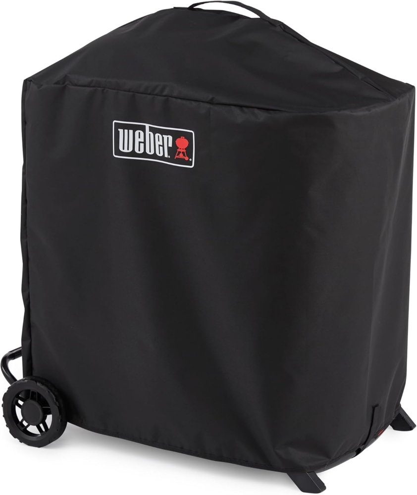 Weber Premium Abdeckhaube für Traveler Compact Grill, atmungsaktiv UV- und wasserbeständig, Schutz vor Wind und Wetter, Grillcover, BBQ-Abdeckung - Schwarz (3400280) Bild 1