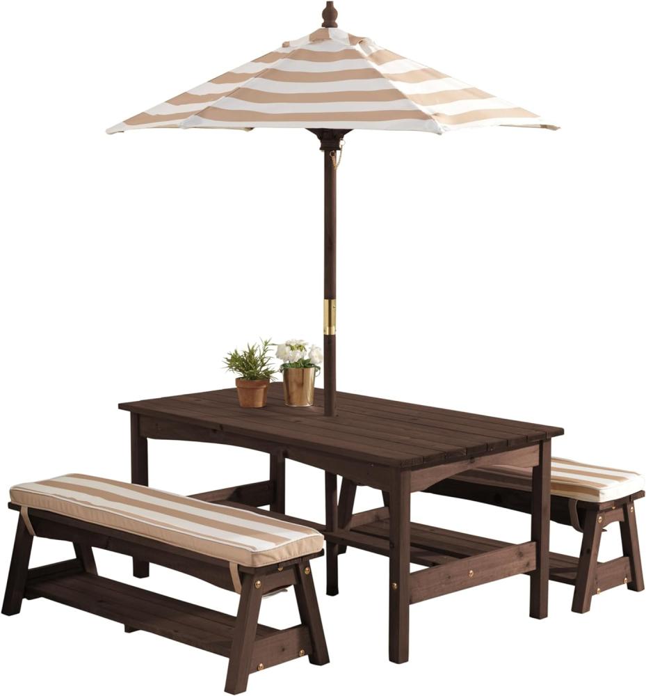 KidKraft Gartenmöbelset mit Auflage beige Bild 1