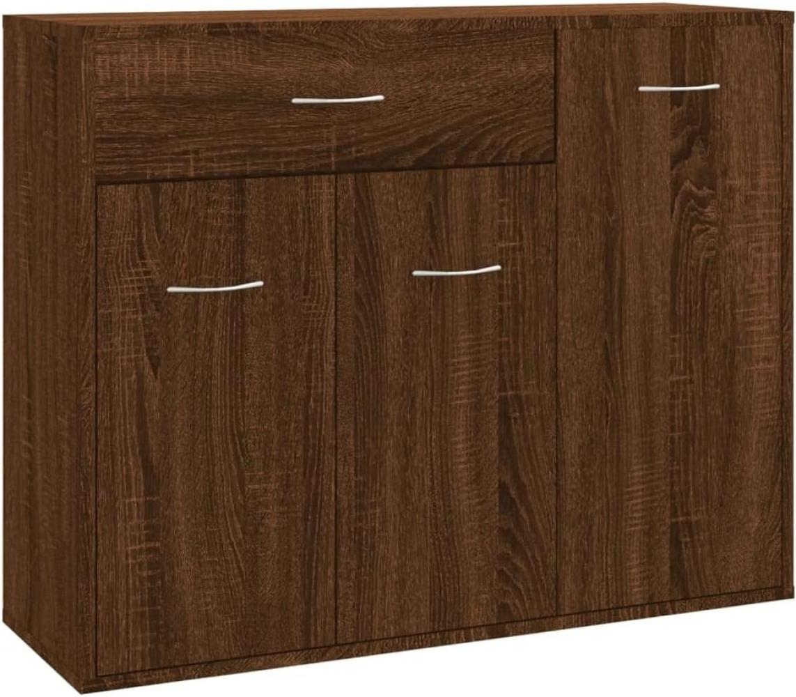 Sideboard Braun Eiche-Optik 88x30x70 cm Holzwerkstoff Bild 1