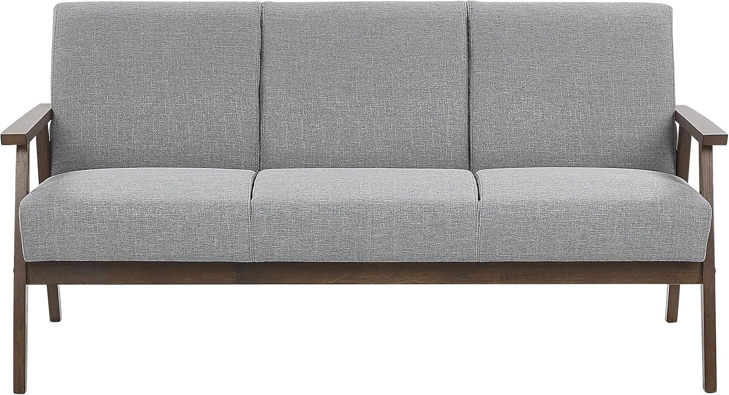 3-Sitzer Sofa Polsterbezug grau ASNES Bild 1