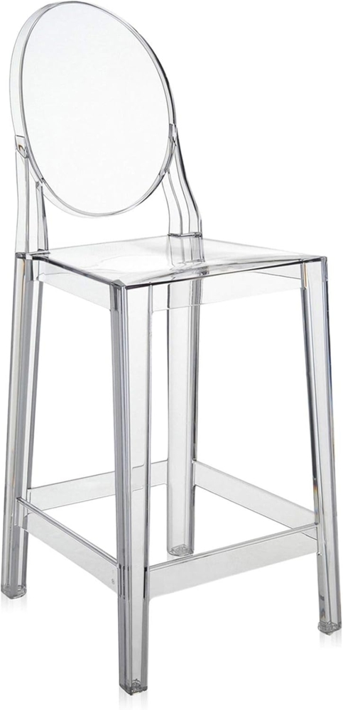 Kartell One More Hocker, 2er-Satz, Glasklar, H. 65 cm Bild 1