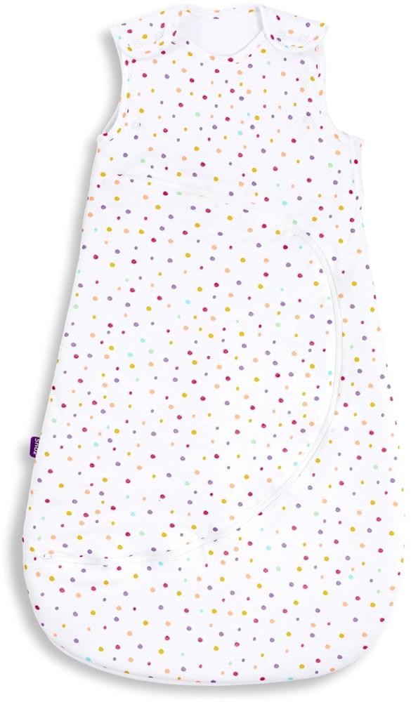 Snuz Pouch Schlafsack Baby - Superweiche Baumwolle, Erleichtert den Nachtwechsel, Ideale Baby Erstausstattung Neugeborene - Perfektes Babyparty Geschenk, Coloured Spots 0-6 Monate, 1 Tog, Sommer Bild 1