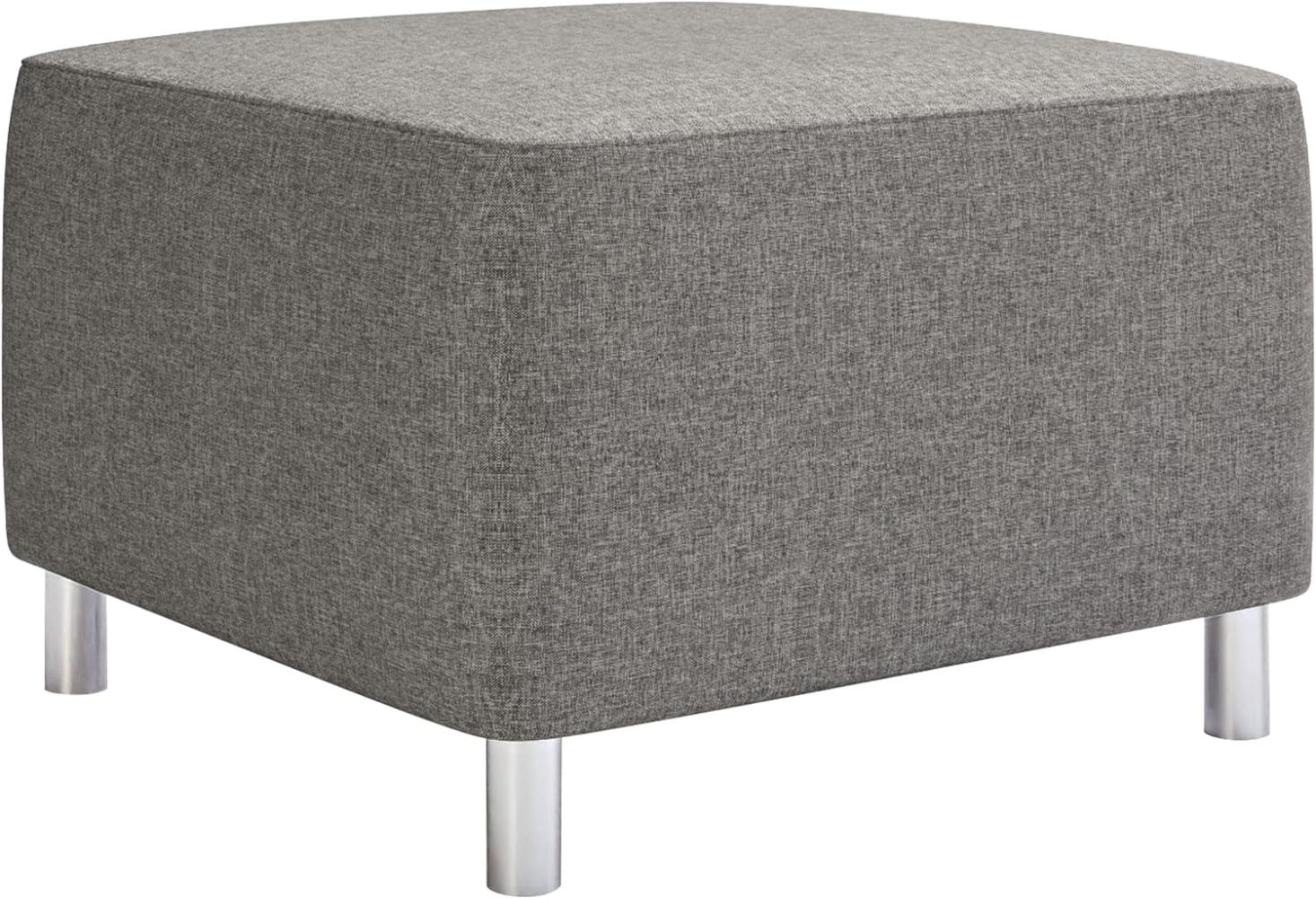 Mirjan24 Moderner Polsterhocker Dover, Sitzhocker Hocker Sitzbank Fußbank Pouf Farbauswahl (Lux 05) Bild 1