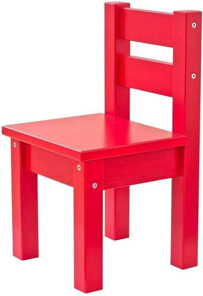 Hoppekids MADS Stuhl, Pine, Rot, Klein Bild 1