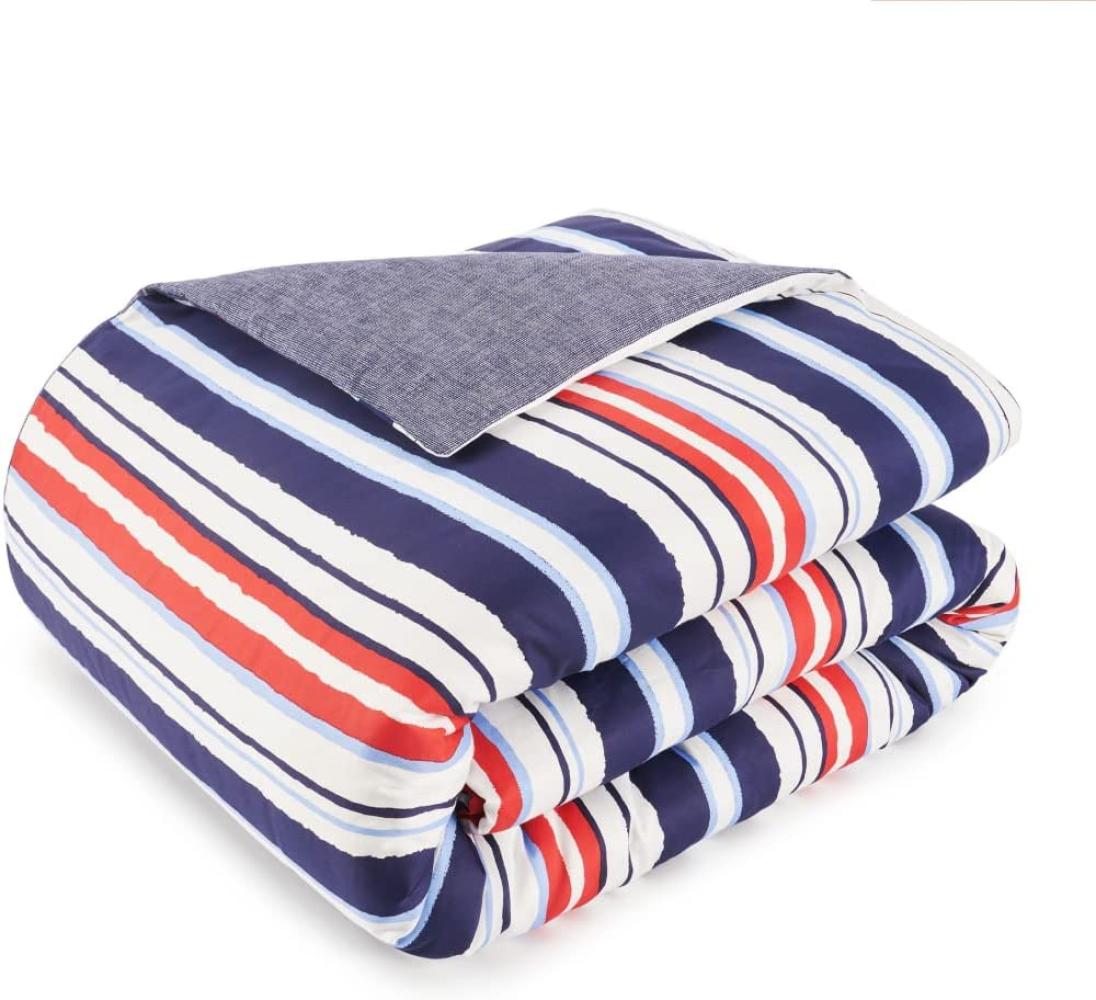 Tommy Hilfiger Mako Satin Bettwäsche Surf Club wave | 200x200 cm + 2 x 80 x 80 cm Bild 1