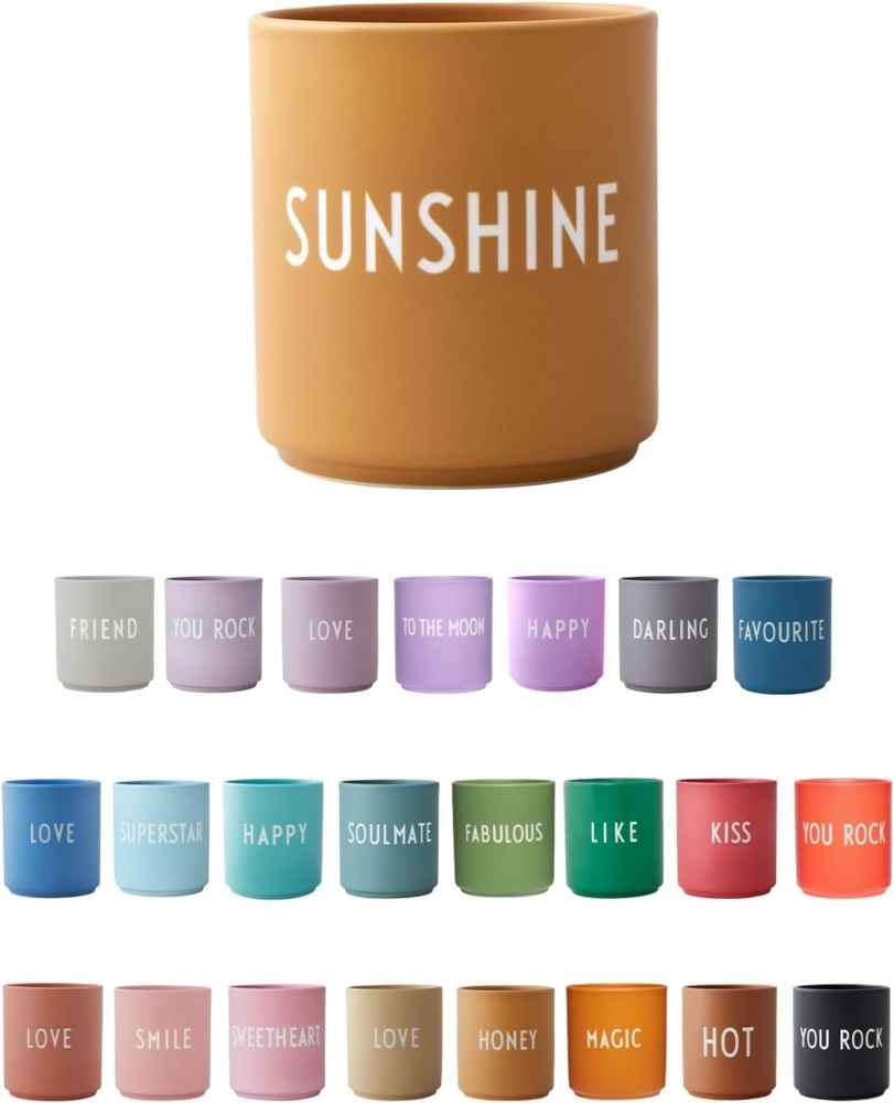 Design Letters Becher Favourite Cup Sunshine Senfgelb 10101002MUSUNSHINE Bild 1
