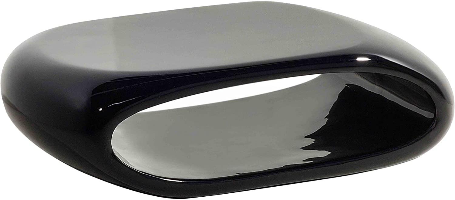 Couchtisch schwarz oval NESSUS Bild 1