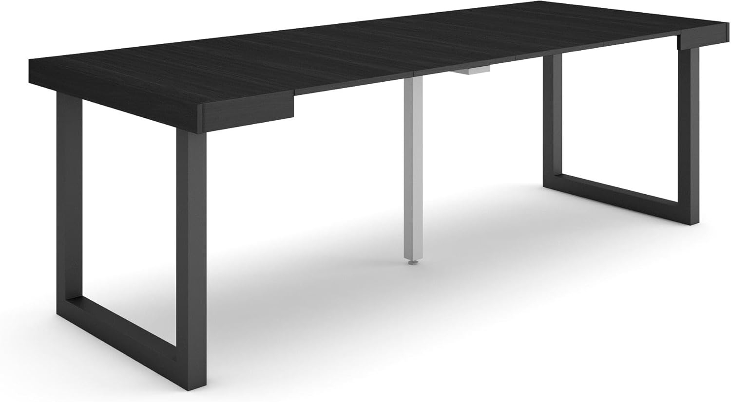 Skraut Home | Ausziehbarertisch | Multifunktionaler ausziehbarer | 220 | Für 10 Gäste | Massivholz Beine | Moderner Stil | Schwarz Bild 1