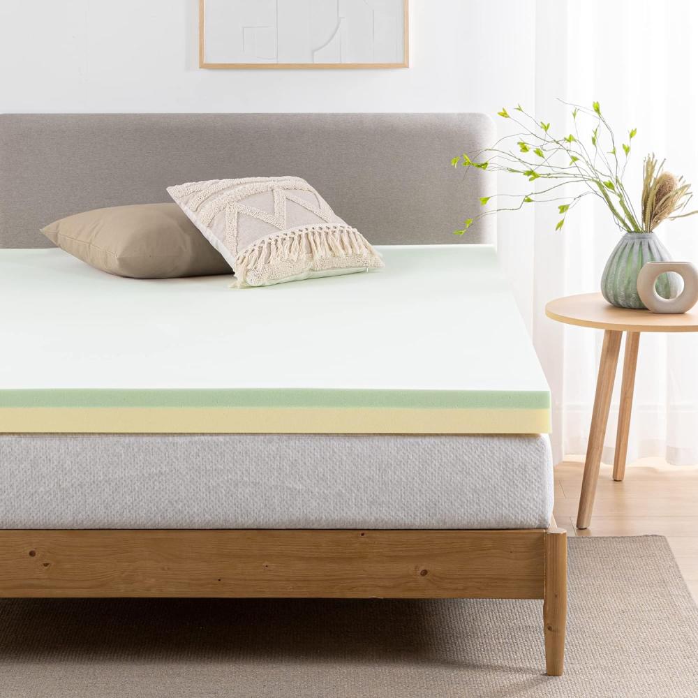 Zinus 7,6 cm Green Tea Memory Foam Mattress Topper, Double Bild 1