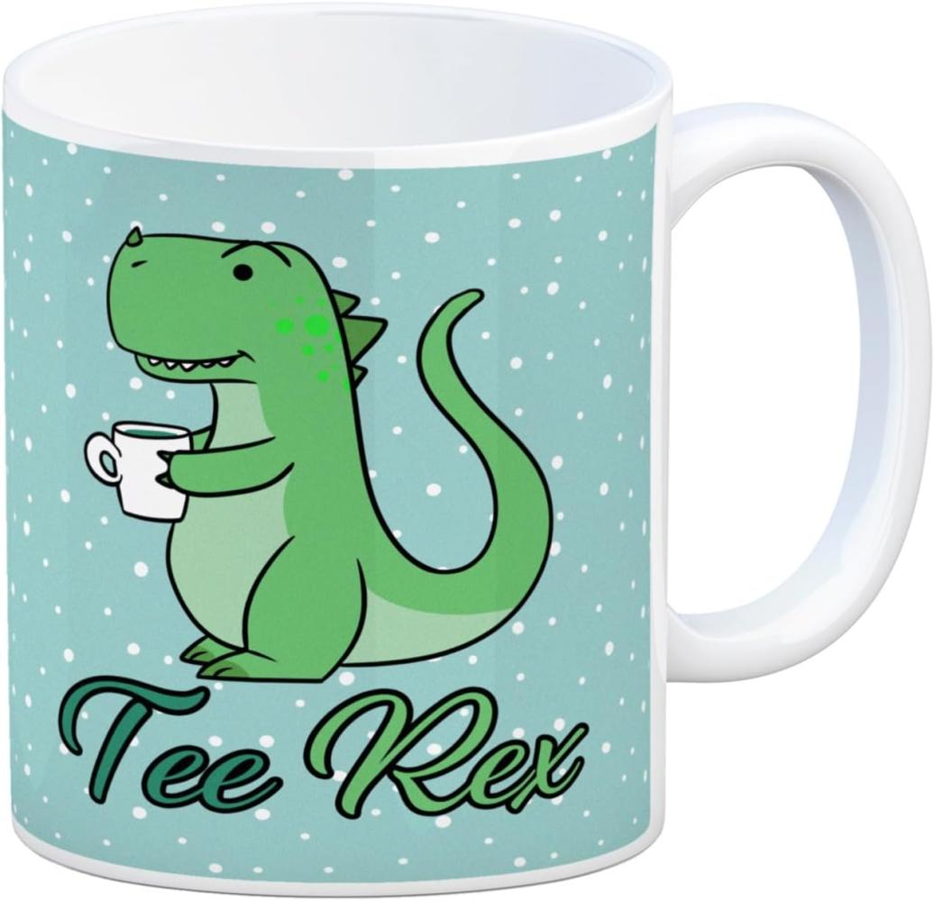 speecheese Tasse Tee Rex Kaffeebecher mit lustigem T Dino Tasse Kaffeetasse Becher mug Bild 1