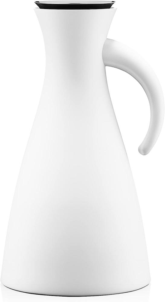 Eva Solo Isolierkanne, Kaffeekanne, Thermokanne, Teekanne, Glas/Kunststoff/Edelstahl, Matt Weiß, 1 L, 502802 Bild 1