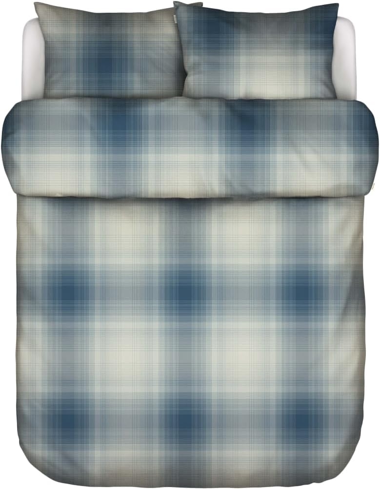 Marc O Polo Flanell Bettwäsche Phia stormy blue|155x220 cm + 80x80 cm Bild 1