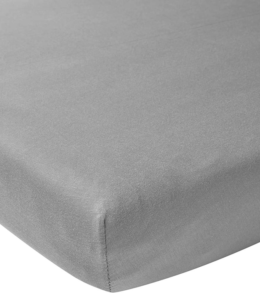 Meyco Jersey Spannbettlaken 75x95cm grau Bild 1