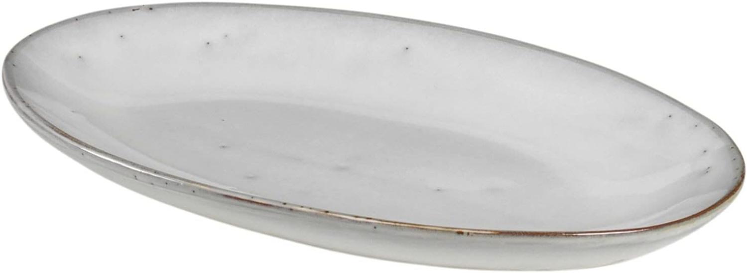 Broste Copenhagen NORDIC SAND Platte oval S 13,6Â xÂ 22Â cm Bild 1