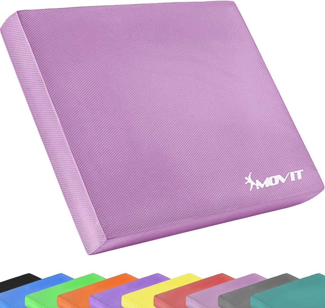 MOVIT Balanceboard Balance Pad Dynamic Base, 50 x 40 x 6 cm, Training für Gleichgewicht und Koordination, Balancekissen, 10 Farben Bild 1