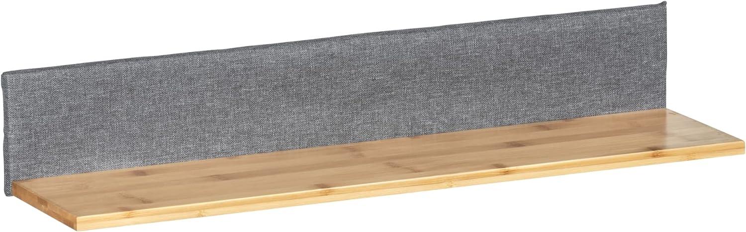 Wenko 62225800, Schweberegal, Wandverteiler, MDF-Platten, Polyester, Grau, Holz, Universal, 1 Regale Bild 1