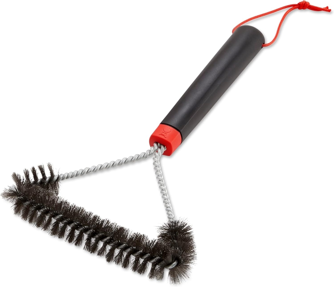 Weber Three-Sided Grill Brush Dreiseitige Grillb rste, 30 cm, Schwarz/Silber, 6277 Bild 1