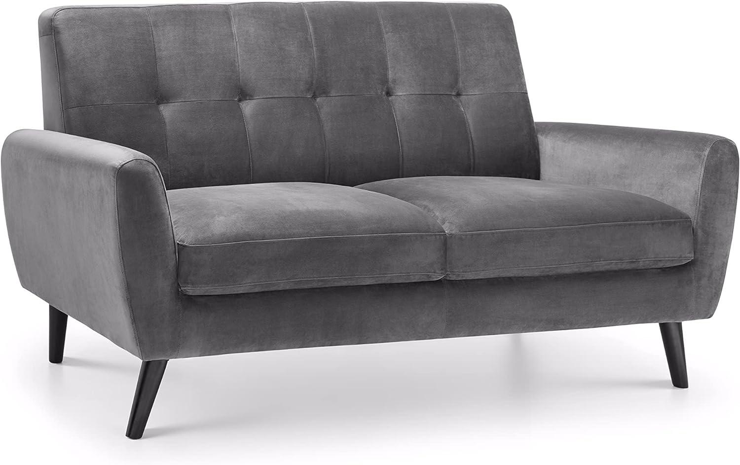 Julian Bowen Monza Sofa, Zweisitzer, dunkelgrau Bild 1