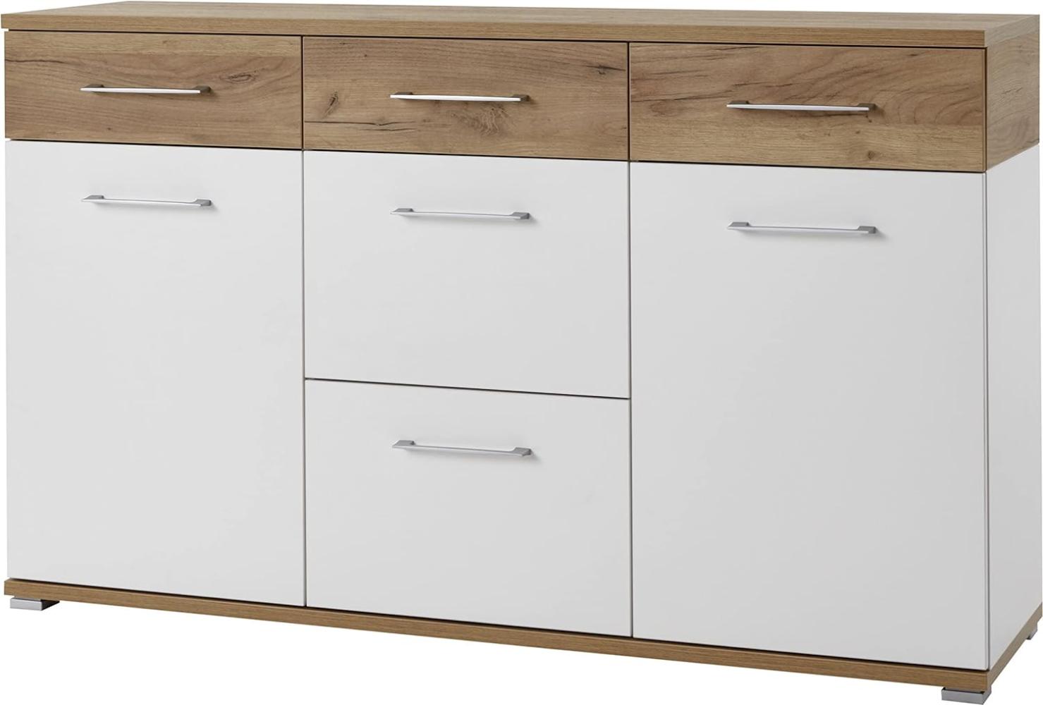 Sideboard GW-TOPIX in Weiß/ Navarra Eiche Nb. Bild 1