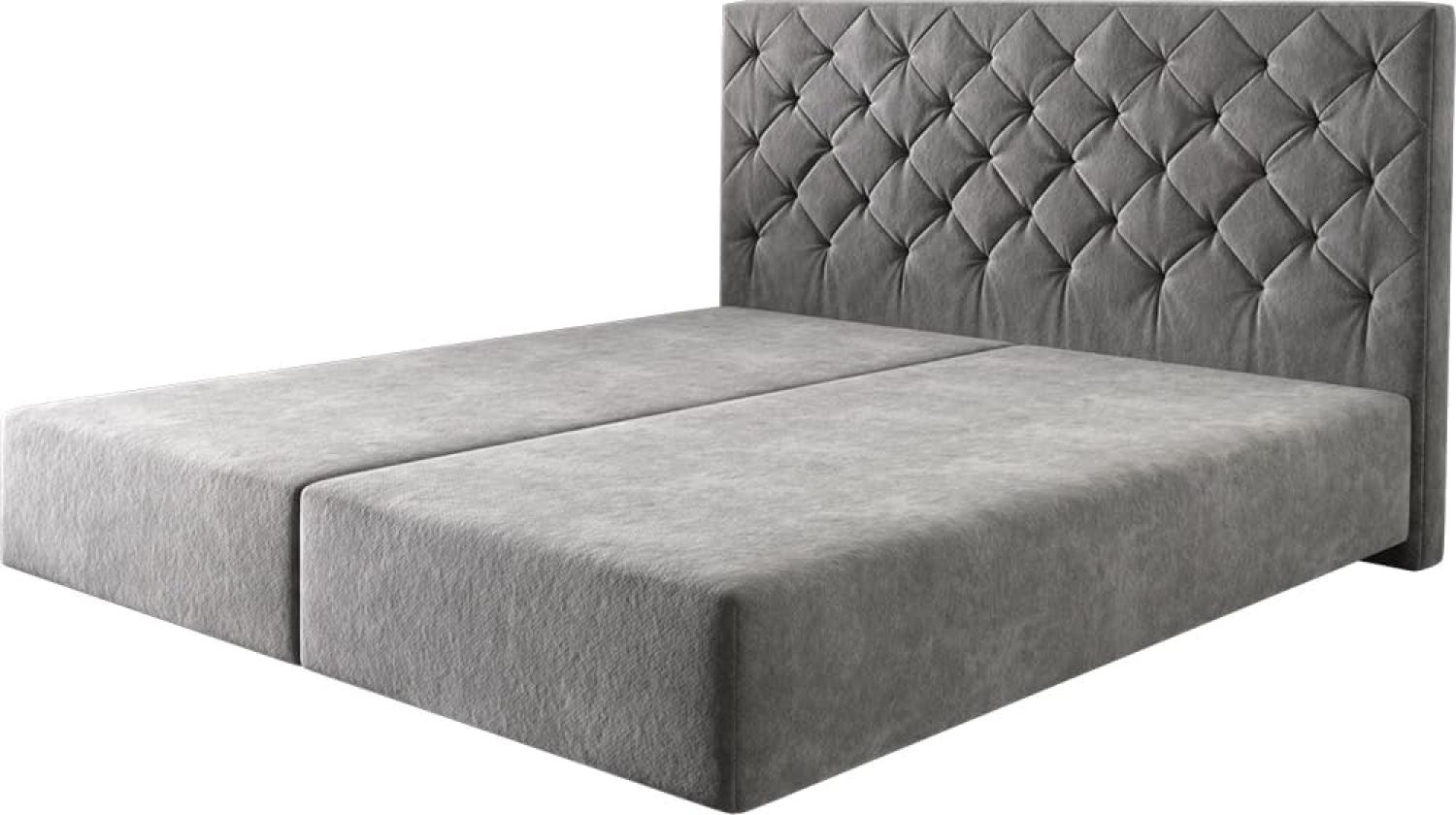 Boxspringgestell Dream-Great Mikrofaser Taupe 180x200 cm Bild 1