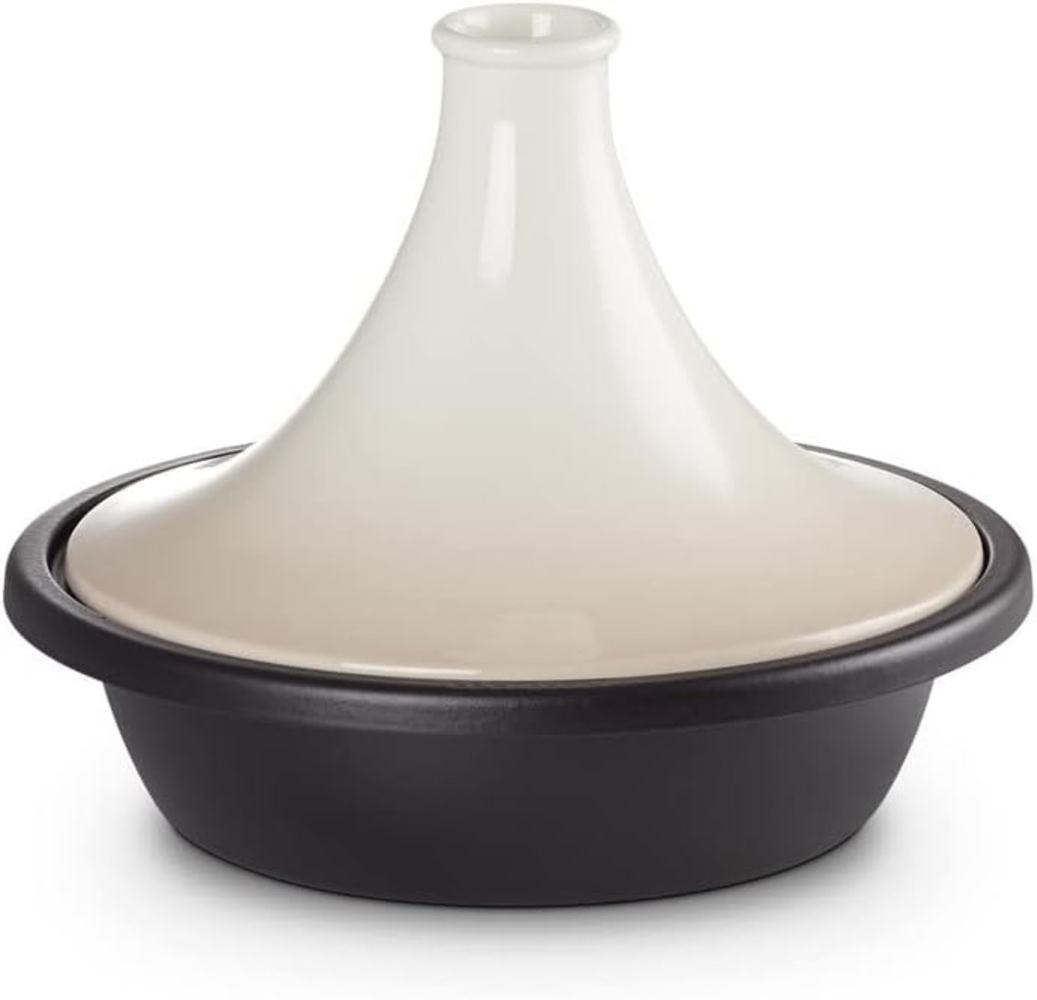 Le Creuset Gusseisen Tagine 31 cm meringue Bild 1