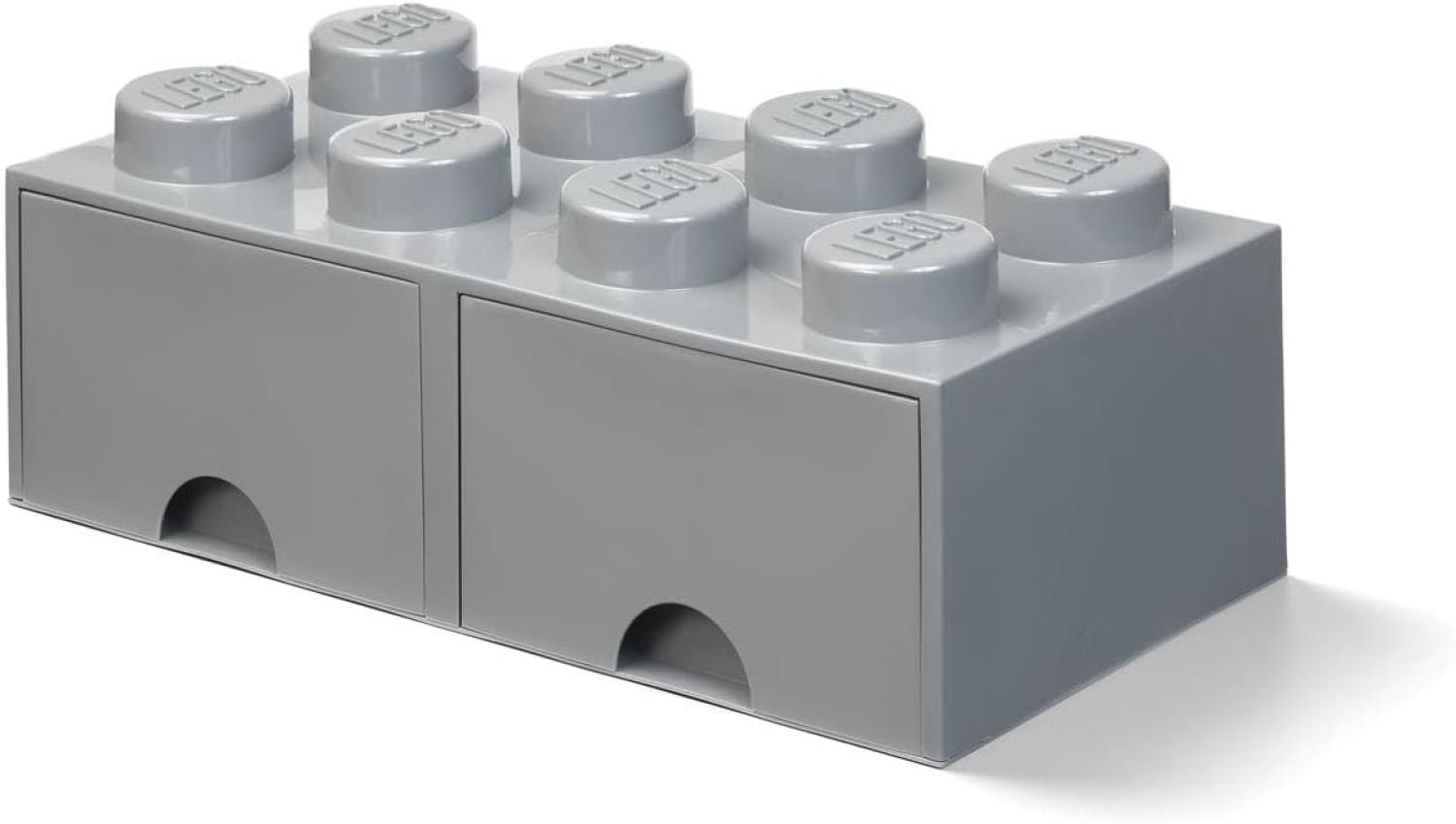 Room Copenhagen 'LEGO Storage Brick Drawer 8' Aufbewahrungsbox dunkelgrau Bild 1