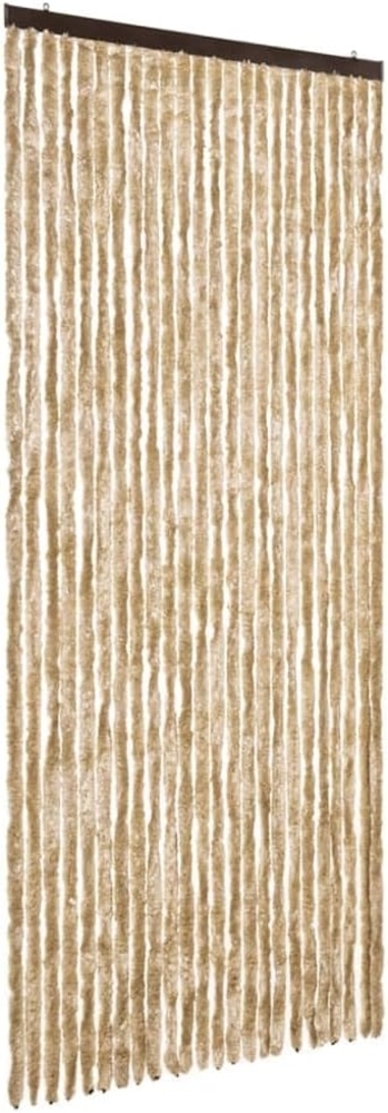 vidaXL Fliegenvorhang Beige 100x230 cm Chenille 377378 Bild 1